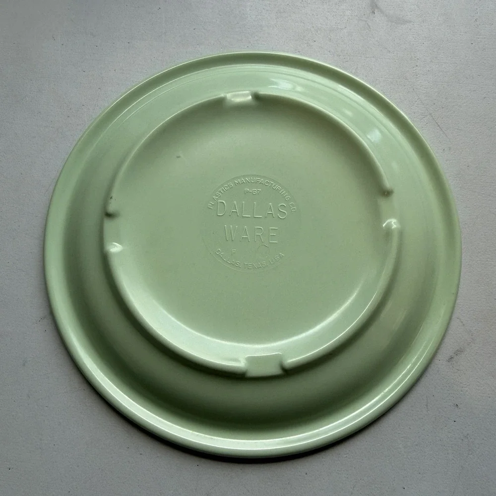 Dallas Ware Melamine Melmac Plates Mint Green 6 1/8